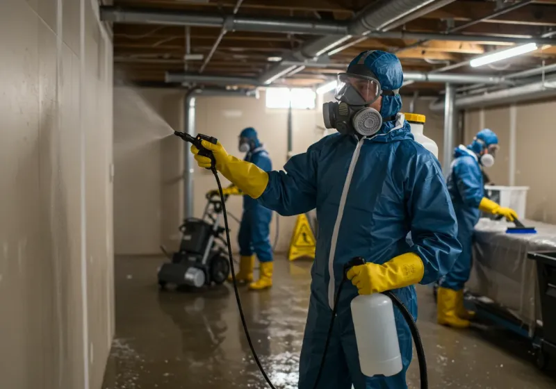 Basement Sanitization and Antimicrobial Treatment process in Red River County, TX